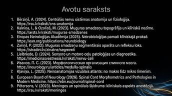 Презентация 'Muguras smadzenes', 16.