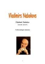 Реферат 'Vladimirs Nabokovs - biogrāfija un literārā daiļrade', 1.
