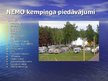 Презентация 'Latvijas kempingu piedāvājumu raksturojums', 10.