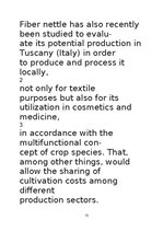 Реферат 'Lielās nātres (Urtica dioica L.) šķiedru pielietojums tautas medicīnā un tekstil', 15.