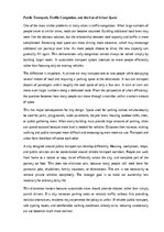 Эссе 'Public transport and sustainable cities', 2.