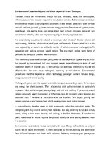 Эссе 'Public transport and sustainable cities', 3.