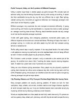 Эссе 'Public transport and sustainable cities', 6.