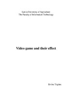 Конспект 'Video Games and Their Effect', 1.