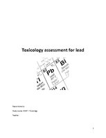 Конспект 'Toxicology Assessment for Lead', 1.