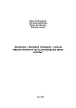 Реферат 'Kurzemes - Zemgales hercogiste - Latvijas vēstures fenomens vai likumsakarīga šī', 1.