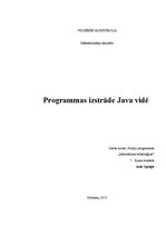 Конспект 'Programmas izstrāde Java vidē', 1.
