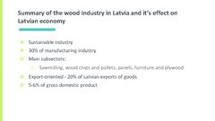 Презентация 'The Wood Industry in Latvia and It’s Effect on Latvian Economy', 14.