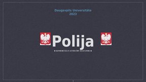 Презентация 'Komerciālo attiecību izaugsme Polijā', 1.