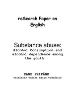 Реферат 'Alcohol Consumption and Alcohol Dependence among the Youth', 1.