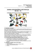Образец документа 'Darba aizsardzības instrukcija darbam ar rokas elektroinstrumentiem', 1.