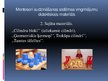 Презентация 'Marijas Montesori audzināšanas sistēma pirmsskolas izglītības iestādē', 9.