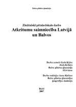 Реферат 'Atkritumu saimniecība Latvijā un Balvos', 1.