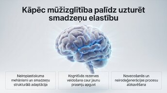 Презентация 'Kāpēc mūžizglītība palīdz uzturēt smadzeņu elastību', 1.