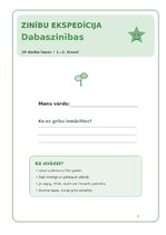 Образец документа 'Dabaszinības – daba, vide un apkārtējā pasaule', 1.