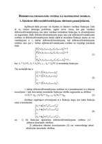 Конспект 'Diferenciālvienādojumu sistēma kā matemātisks modelis', 1.