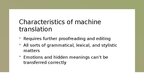 Презентация 'Final thoughts on machine translation', 5.