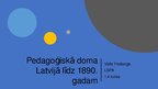 Презентация 'Pedagoģiskā doma Latvijā - Garlībs Merķelis un Jānis Asars', 1.