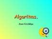 Презентация 'Algoritms', 1.