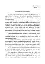 Эссе 'Ko nozīmē būt labam tulkam/tulkotājam?', 1.