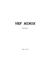 Конспект 'VEF Minox', 1.