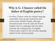 Презентация 'Why is Geoffrey Chaucer called the father of English poetry?', 4.