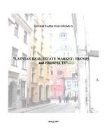 Реферат 'Latvian Real Estate Market: Trends and Prospects', 1.