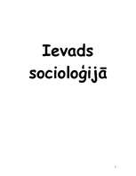 Конспект 'Ievads socioloģijā', 1.