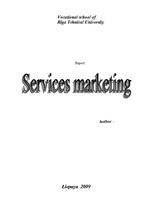 Реферат 'Services Marketing', 1.