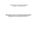 Отчёт по практике 'Pirmsskolas skolotāja pedagoģiskā prakse pirmsskolas izglītības iestādē “x”', 1.