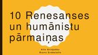 Презентация 'Desmit renesanses un humānistu pārmaiņas Eiropā', 1.