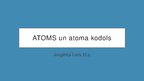Презентация 'Atoms, atoma kodols', 1.