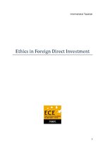 Реферат 'Ethics of International Investmesnts', 1.
