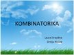 Презентация 'Kombinatorika', 1.