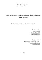 Реферат 'Sporta attīstība Talsos no 1979. - 1980.gadam', 1.