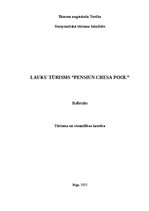 Реферат 'Lauku tūrisms “Pensiun Chesa Pool”', 1.