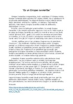 Эссе 'Es un Eiropas Savienība', 1.