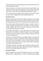 Эссе 'The importance of recycling', 4.