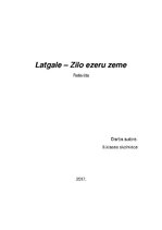 Конспект 'Latvija - Zilo ezeru zeme', 1.