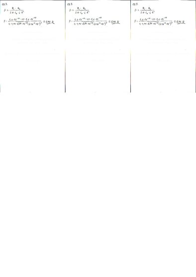 Конспект 'Fizikas uzdevumu risinājumu apkopojums. Kulona likums. Elektriskā lauka intensit', 3.