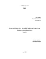Реферат 'Modernistiskie virzieni literatūrā: imažinisms, dadaisms, abstrakcionisms, futūr', 1.