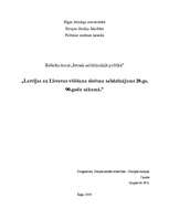 Реферат 'Latvijas un Lietuvas vēlēšanu sistēmu salīdzinājums 20.gs. 90.gadu sākumā', 1.