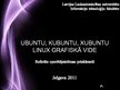 Презентация 'Ubuntu, Kubuntu, Xubuntu Linux grafiskā vide', 1.
