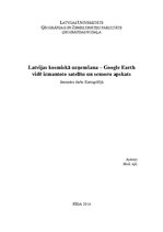 Конспект 'Latvijas kosmiskā uzņemšana - Google Earth vidē izmantoto satelītu un sensoru ap', 1.