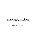 Бизнес план 'Biznesa plāns SIA "Fitness"', 1.