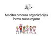 Презентация 'Mācību procesa organizācijas formu raksturojums', 1.