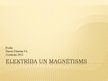 Презентация 'Elektrība un magnētisms', 1.
