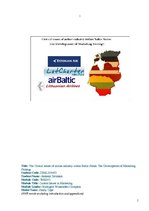 Реферат 'The Critical Issues of Airline Industry within Baltic States: The Development of', 1.