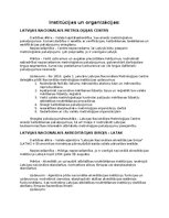 Конспект 'Latvijas un starptautiskās institūcijas un organizācijas', 1.