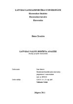 Реферат 'Latvijas valsts budžeta analīze', 1.